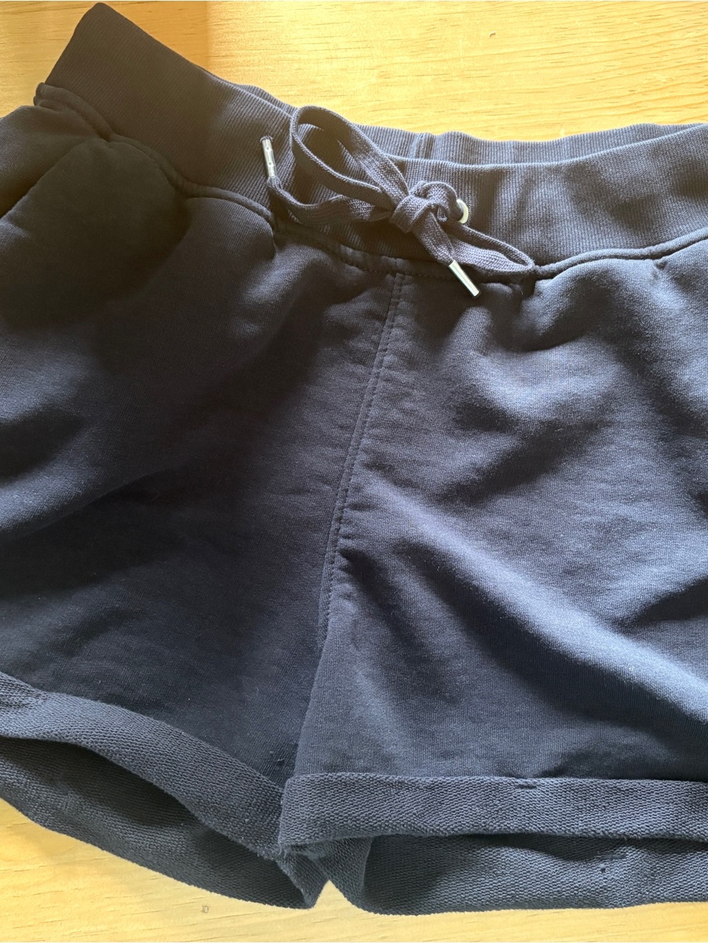 Women’s Sweatshirt Shorts Medium Baby Blue Drawstring Lounge Casual